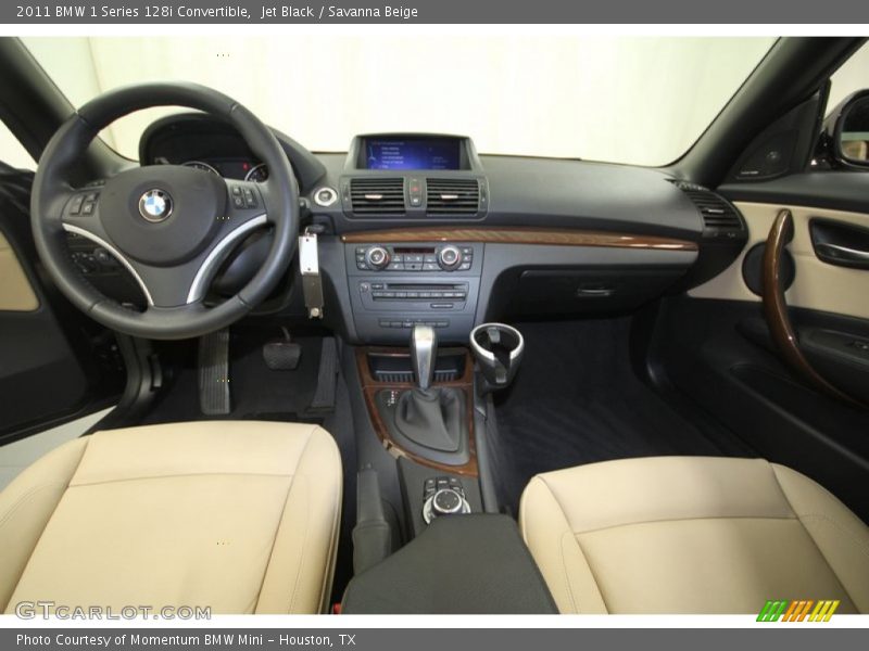 Jet Black / Savanna Beige 2011 BMW 1 Series 128i Convertible