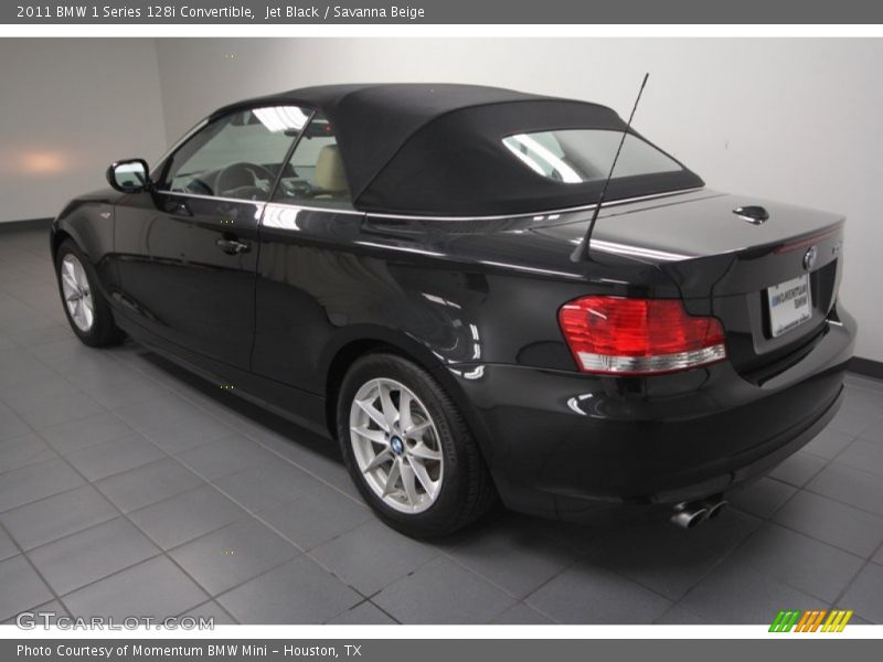 Jet Black / Savanna Beige 2011 BMW 1 Series 128i Convertible