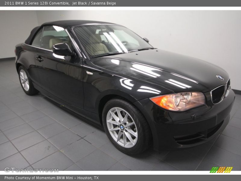 Jet Black / Savanna Beige 2011 BMW 1 Series 128i Convertible
