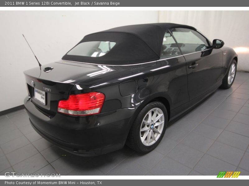 Jet Black / Savanna Beige 2011 BMW 1 Series 128i Convertible