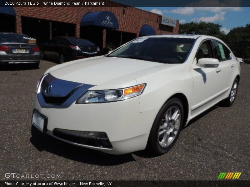 White Diamond Pearl / Parchment 2010 Acura TL 3.5