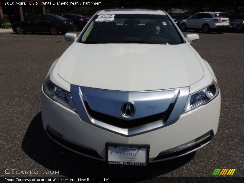 White Diamond Pearl / Parchment 2010 Acura TL 3.5