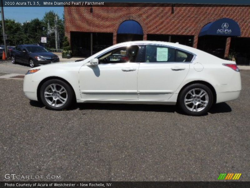 White Diamond Pearl / Parchment 2010 Acura TL 3.5