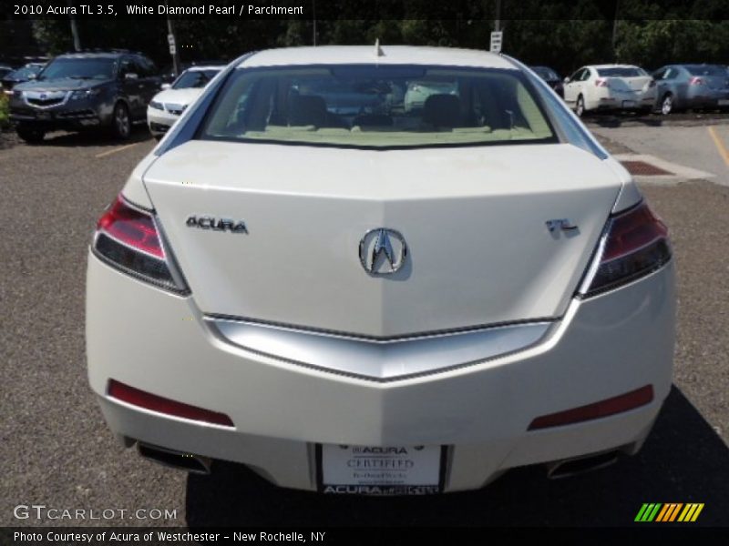White Diamond Pearl / Parchment 2010 Acura TL 3.5