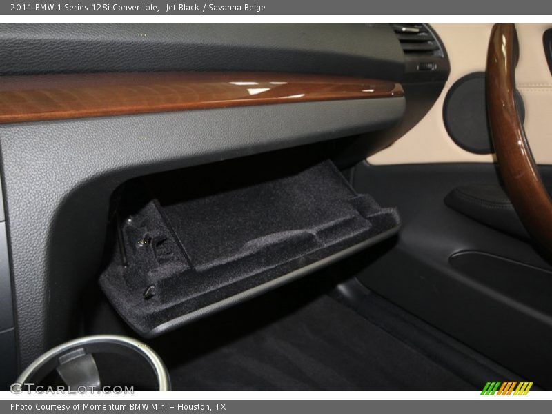 Jet Black / Savanna Beige 2011 BMW 1 Series 128i Convertible