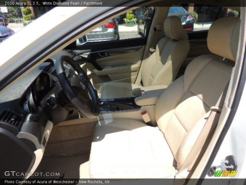 White Diamond Pearl / Parchment 2010 Acura TL 3.5