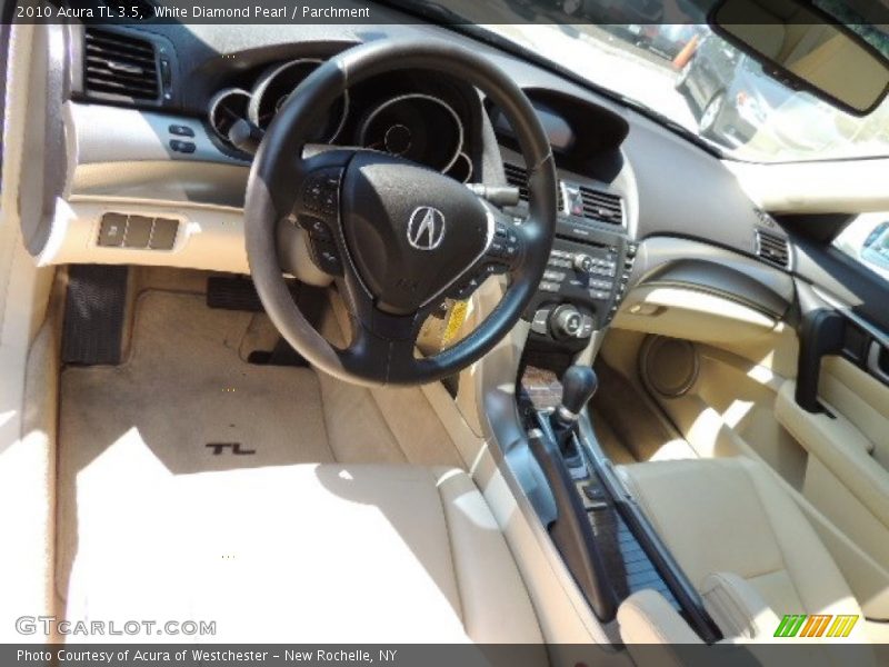 White Diamond Pearl / Parchment 2010 Acura TL 3.5