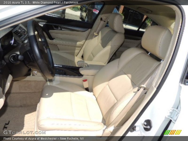 White Diamond Pearl / Parchment 2010 Acura TL 3.5