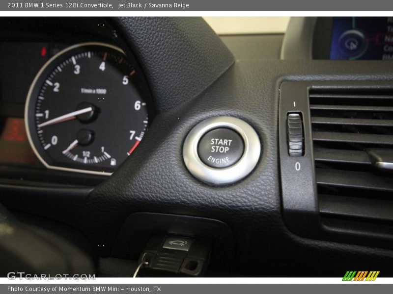 Jet Black / Savanna Beige 2011 BMW 1 Series 128i Convertible