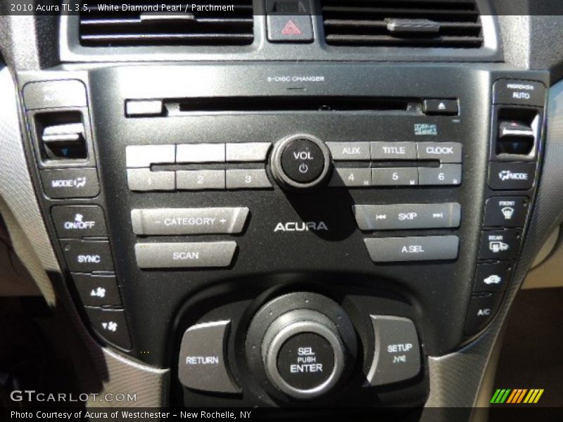 White Diamond Pearl / Parchment 2010 Acura TL 3.5