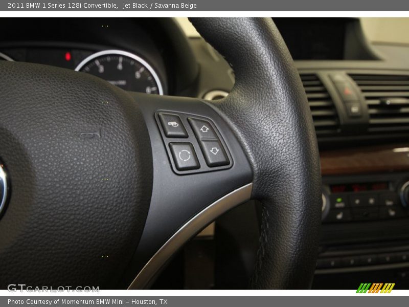 Jet Black / Savanna Beige 2011 BMW 1 Series 128i Convertible