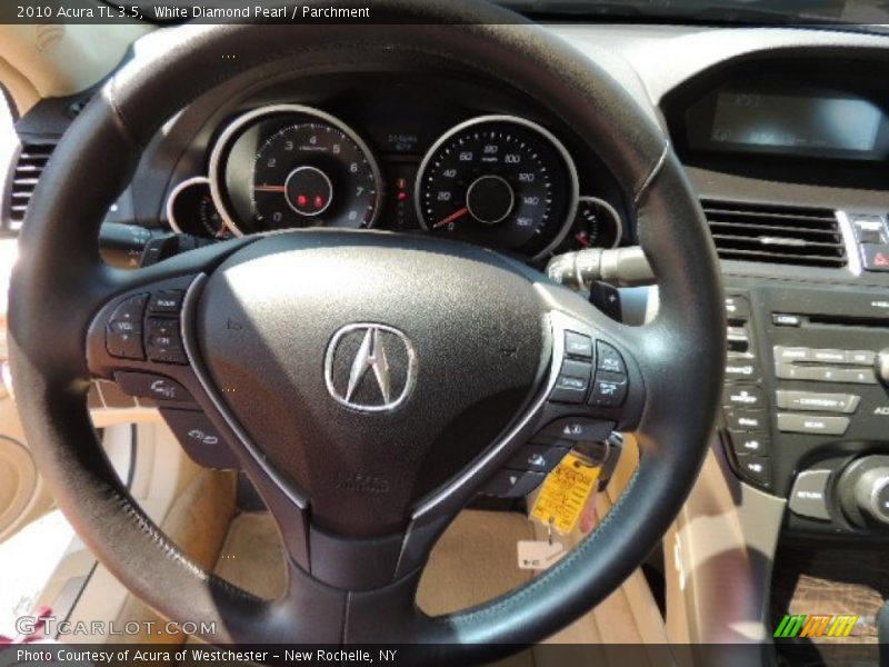 White Diamond Pearl / Parchment 2010 Acura TL 3.5
