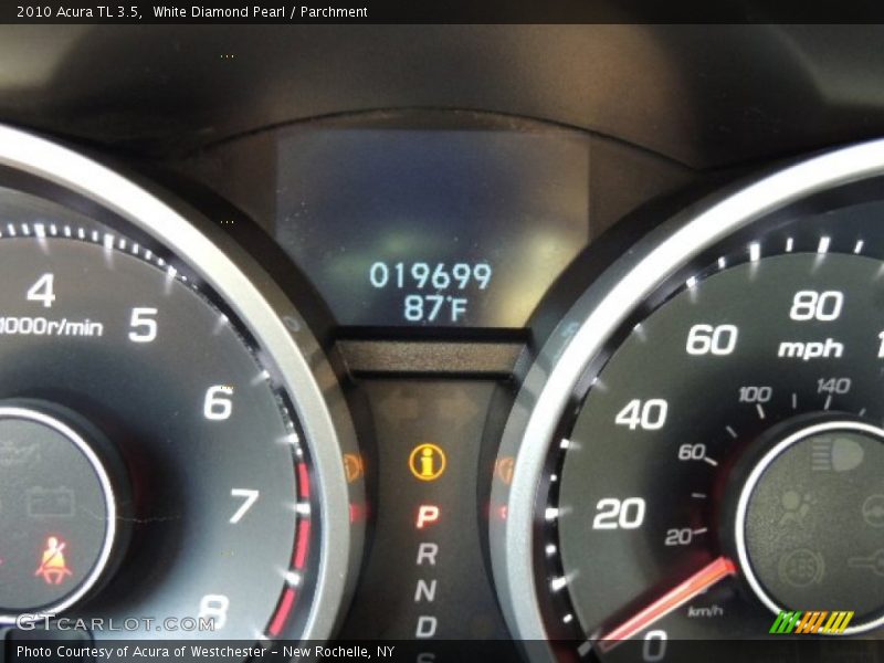 White Diamond Pearl / Parchment 2010 Acura TL 3.5