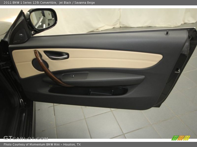 Jet Black / Savanna Beige 2011 BMW 1 Series 128i Convertible