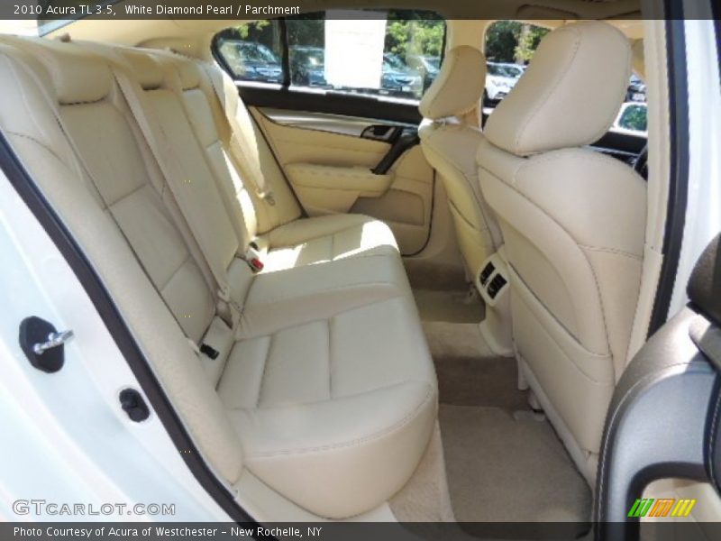 White Diamond Pearl / Parchment 2010 Acura TL 3.5
