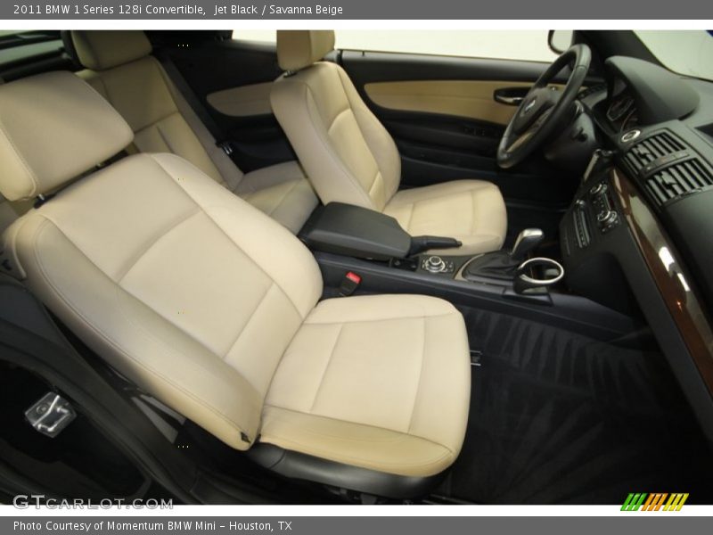 Jet Black / Savanna Beige 2011 BMW 1 Series 128i Convertible