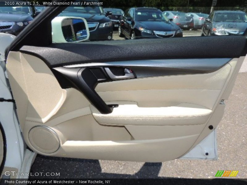 White Diamond Pearl / Parchment 2010 Acura TL 3.5