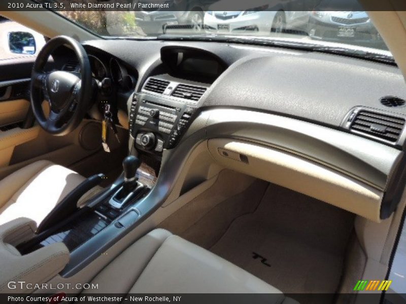 White Diamond Pearl / Parchment 2010 Acura TL 3.5