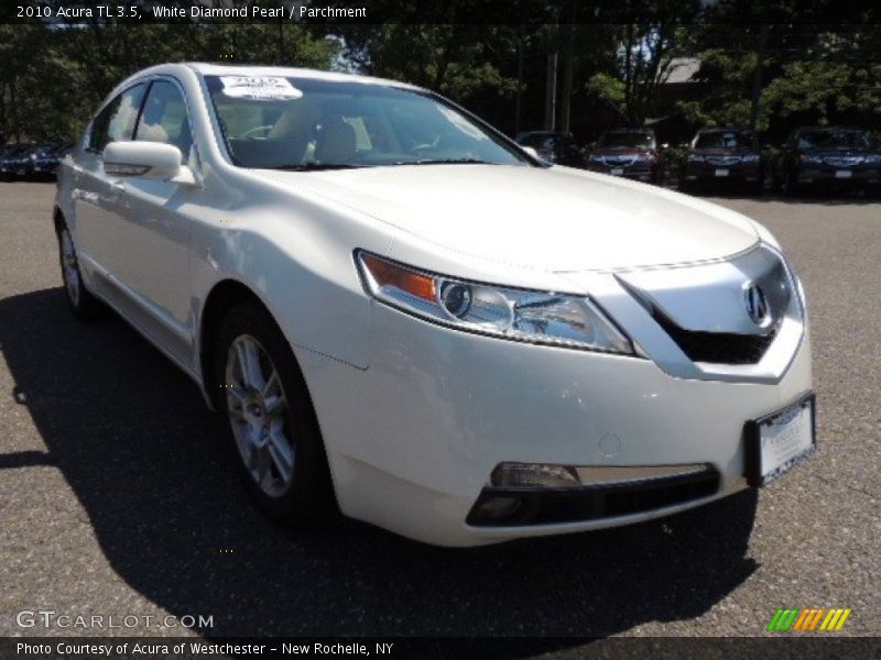 White Diamond Pearl / Parchment 2010 Acura TL 3.5