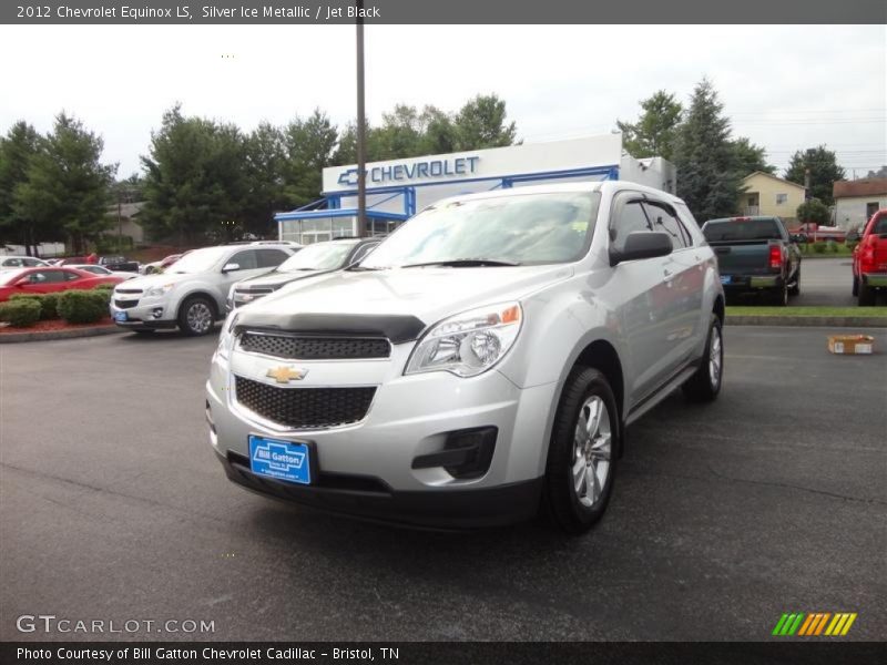 Silver Ice Metallic / Jet Black 2012 Chevrolet Equinox LS