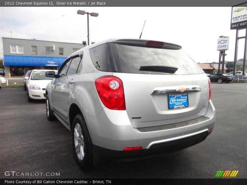 Silver Ice Metallic / Jet Black 2012 Chevrolet Equinox LS
