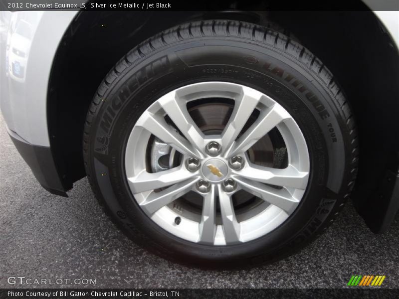 Silver Ice Metallic / Jet Black 2012 Chevrolet Equinox LS