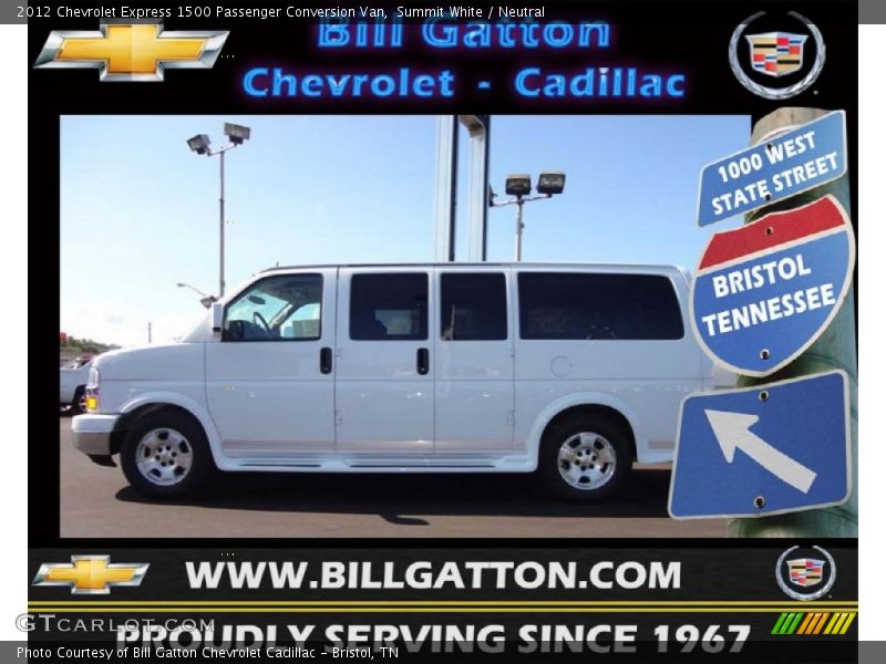 Summit White / Neutral 2012 Chevrolet Express 1500 Passenger Conversion Van
