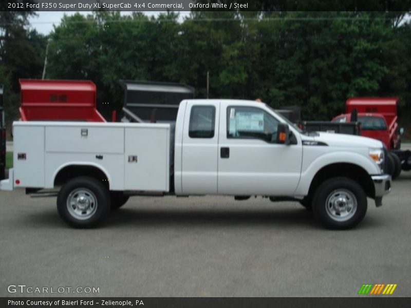 Oxford White / Steel 2012 Ford F350 Super Duty XL SuperCab 4x4 Commercial
