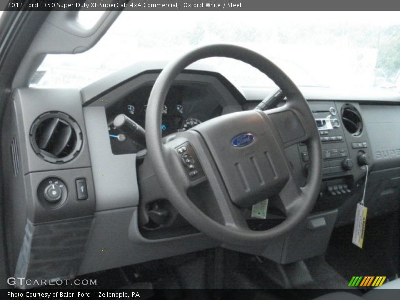  2012 F350 Super Duty XL SuperCab 4x4 Commercial Steering Wheel