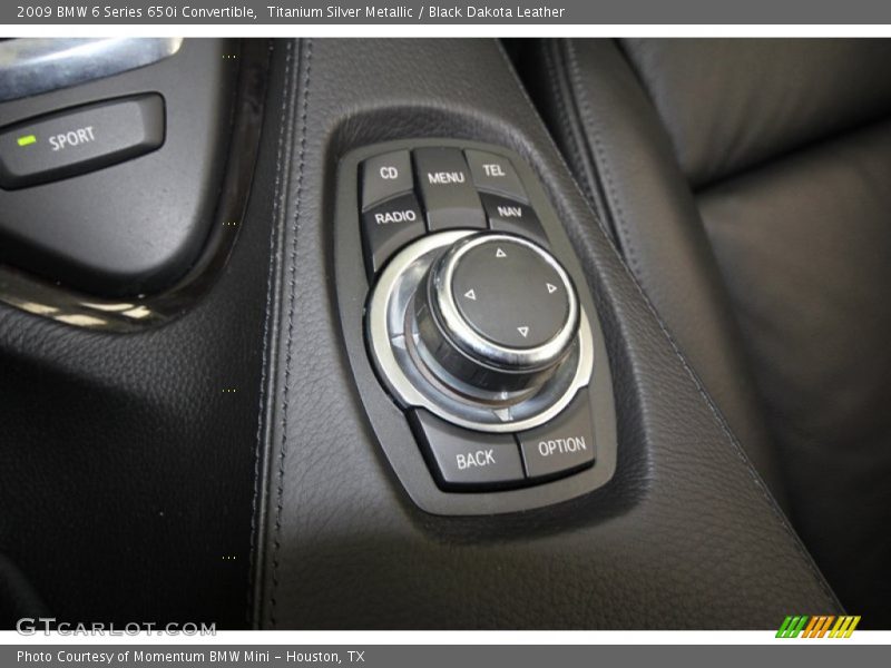 Titanium Silver Metallic / Black Dakota Leather 2009 BMW 6 Series 650i Convertible