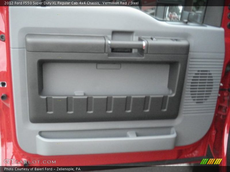 Vermillion Red / Steel 2012 Ford F550 Super Duty XL Regular Cab 4x4 Chassis