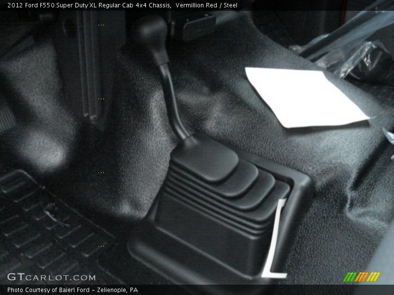 Vermillion Red / Steel 2012 Ford F550 Super Duty XL Regular Cab 4x4 Chassis