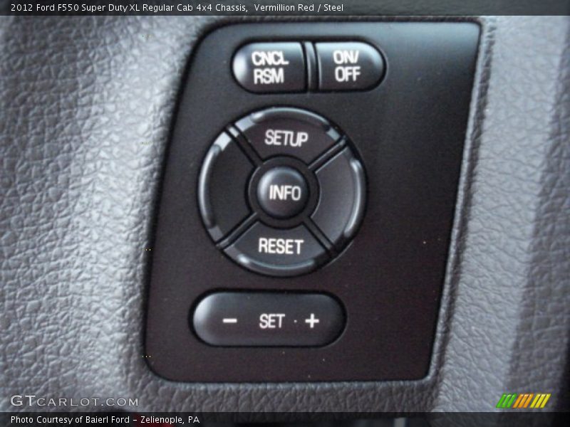 Controls of 2012 F550 Super Duty XL Regular Cab 4x4 Chassis