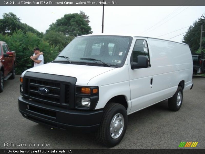 Oxford White / Medium Flint 2012 Ford E Series Van E250 Extended Cargo