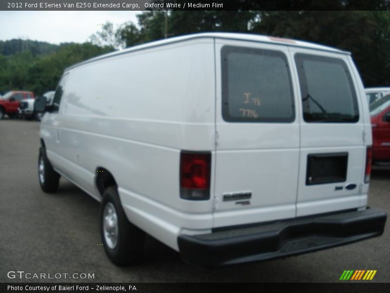 Oxford White / Medium Flint 2012 Ford E Series Van E250 Extended Cargo