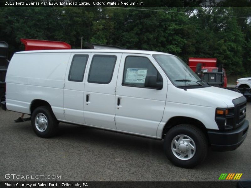 Oxford White / Medium Flint 2012 Ford E Series Van E250 Extended Cargo