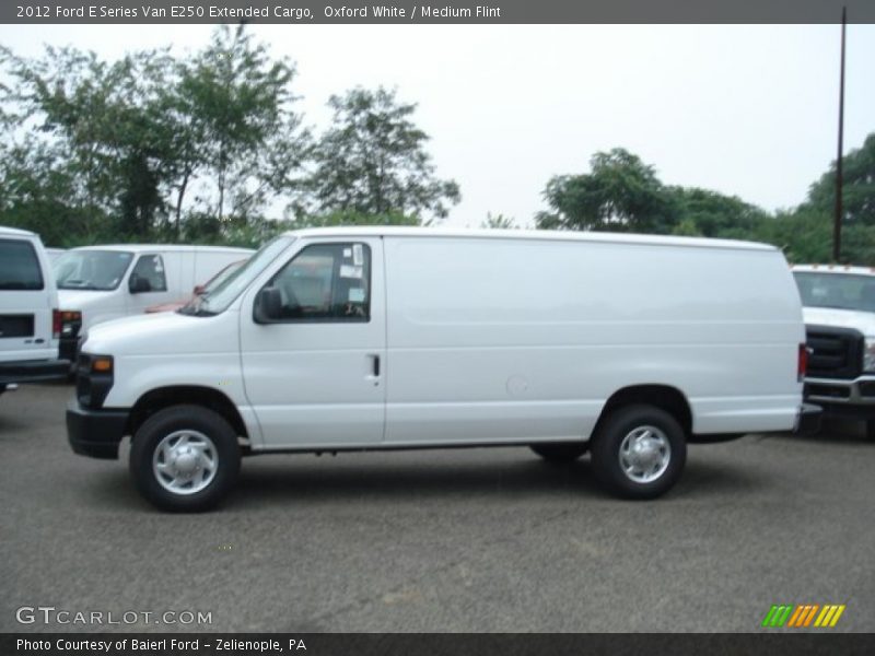 Oxford White / Medium Flint 2012 Ford E Series Van E250 Extended Cargo