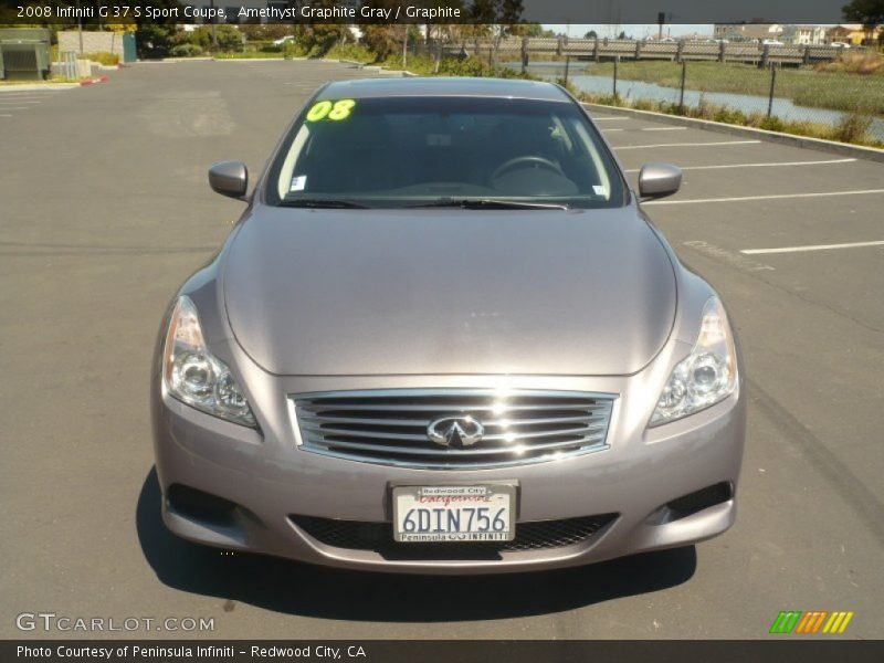 Amethyst Graphite Gray / Graphite 2008 Infiniti G 37 S Sport Coupe