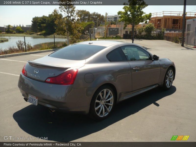 Amethyst Graphite Gray / Graphite 2008 Infiniti G 37 S Sport Coupe