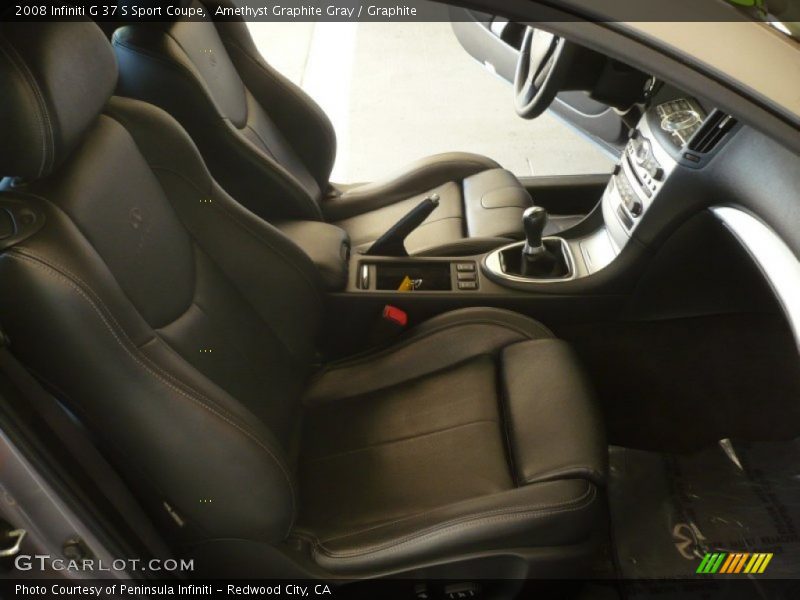 Amethyst Graphite Gray / Graphite 2008 Infiniti G 37 S Sport Coupe