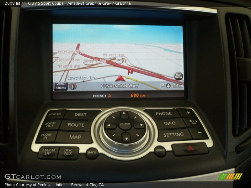 Navigation of 2008 G 37 S Sport Coupe