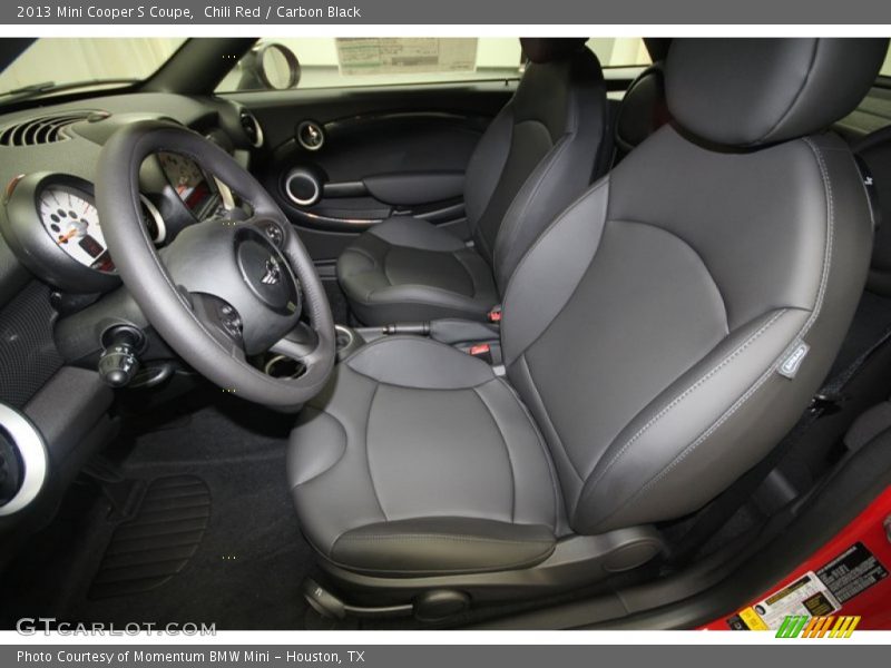  2013 Cooper S Coupe Carbon Black Interior