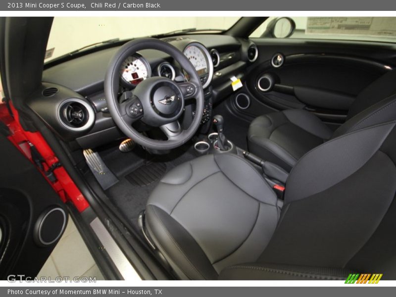  2013 Cooper S Coupe Carbon Black Interior