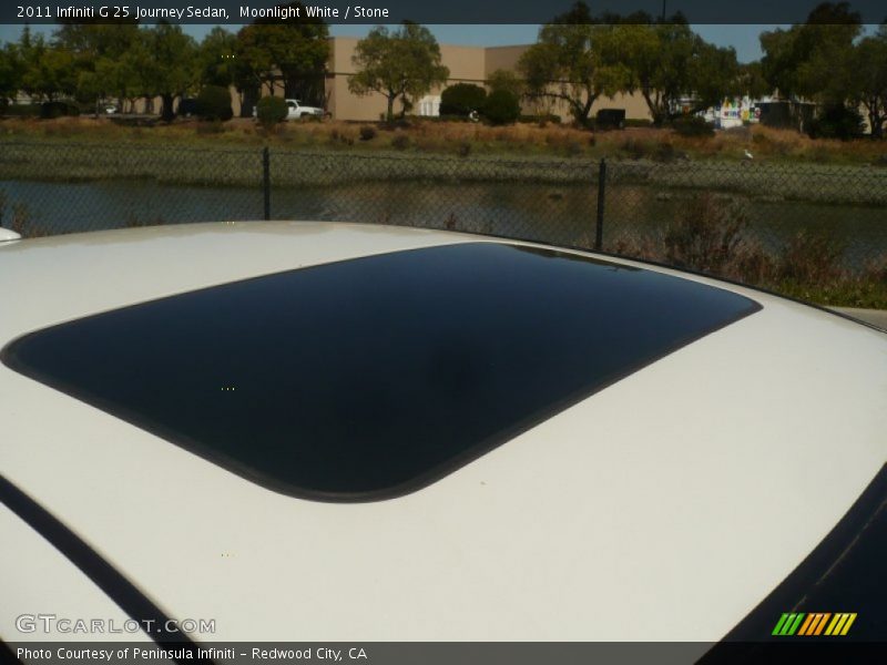Moonlight White / Stone 2011 Infiniti G 25 Journey Sedan