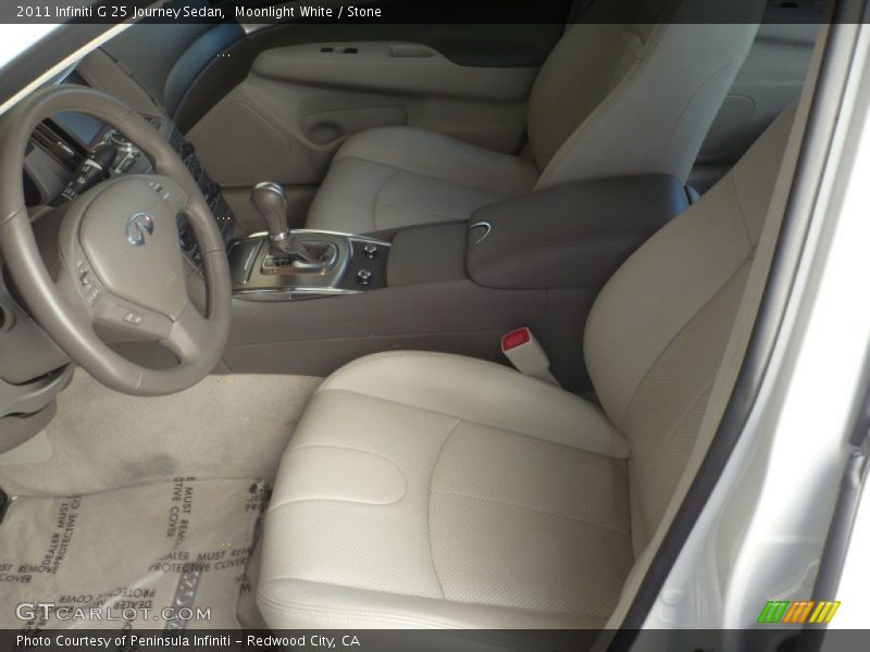 Moonlight White / Stone 2011 Infiniti G 25 Journey Sedan