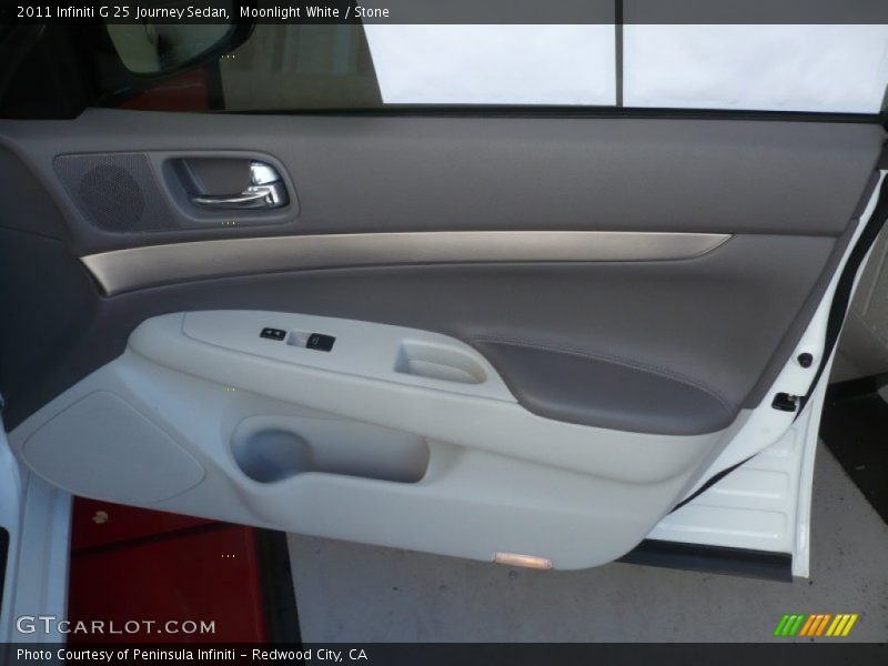 Moonlight White / Stone 2011 Infiniti G 25 Journey Sedan