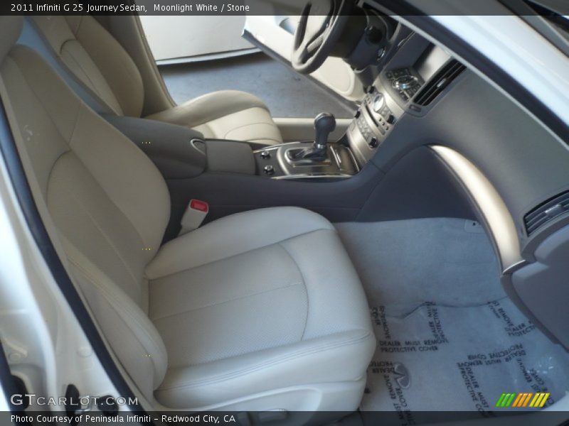 Moonlight White / Stone 2011 Infiniti G 25 Journey Sedan