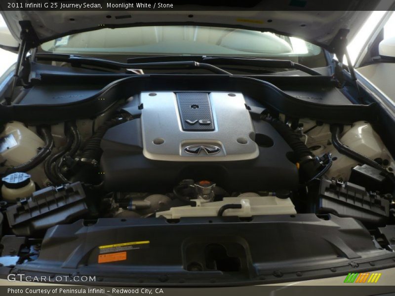 Moonlight White / Stone 2011 Infiniti G 25 Journey Sedan
