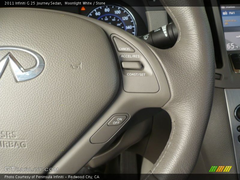 Moonlight White / Stone 2011 Infiniti G 25 Journey Sedan