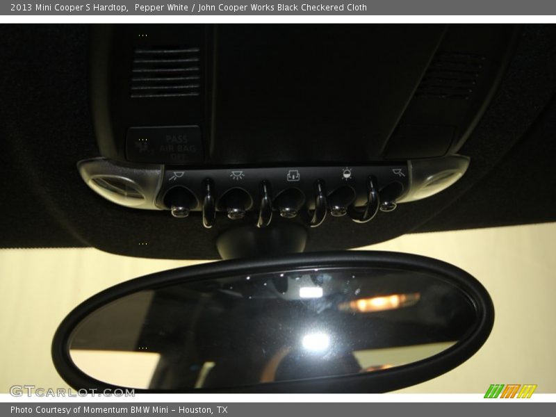 Pepper White / John Cooper Works Black Checkered Cloth 2013 Mini Cooper S Hardtop
